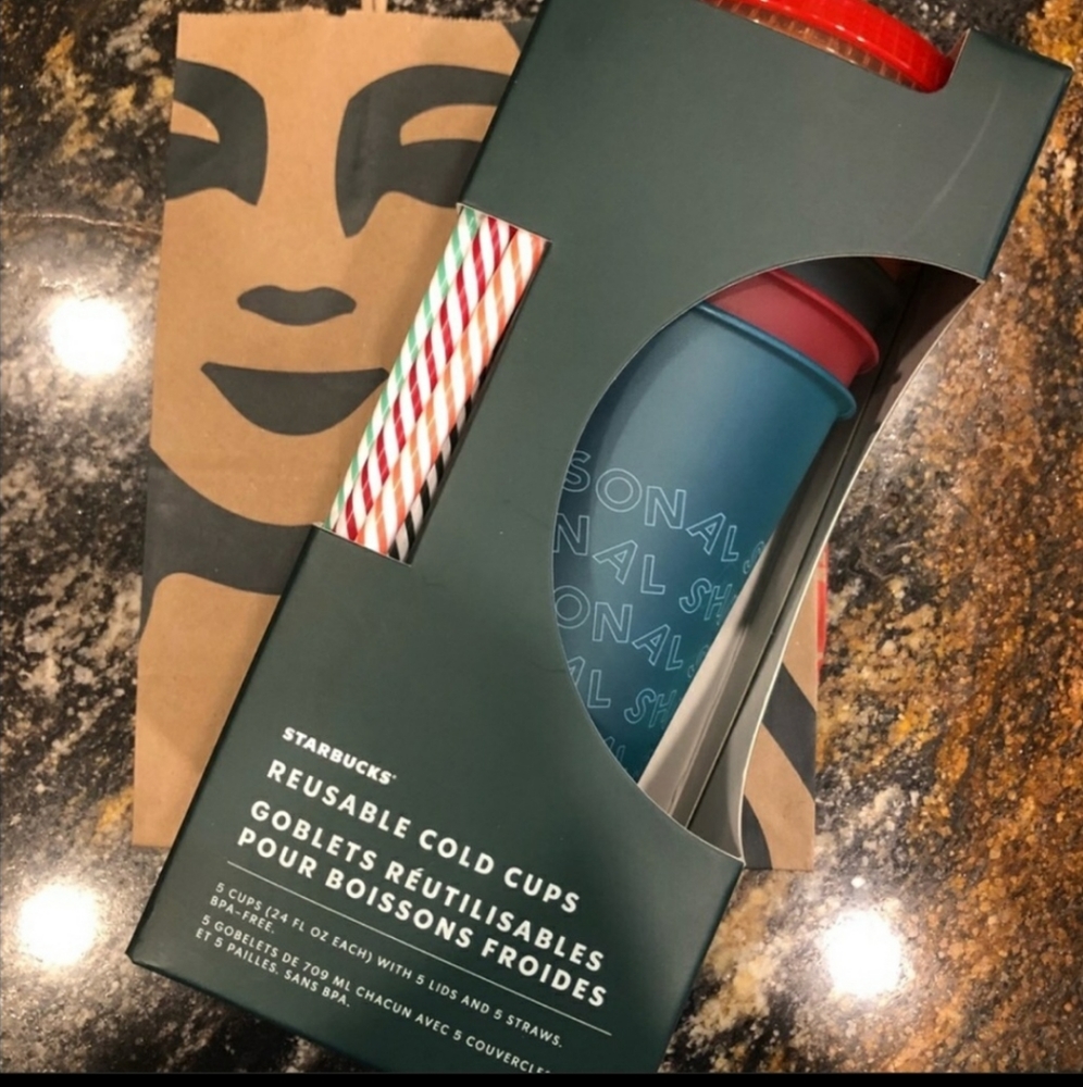 SOLD Starbucks 2019 Cold Reusable Cups - Picture 2 of 3